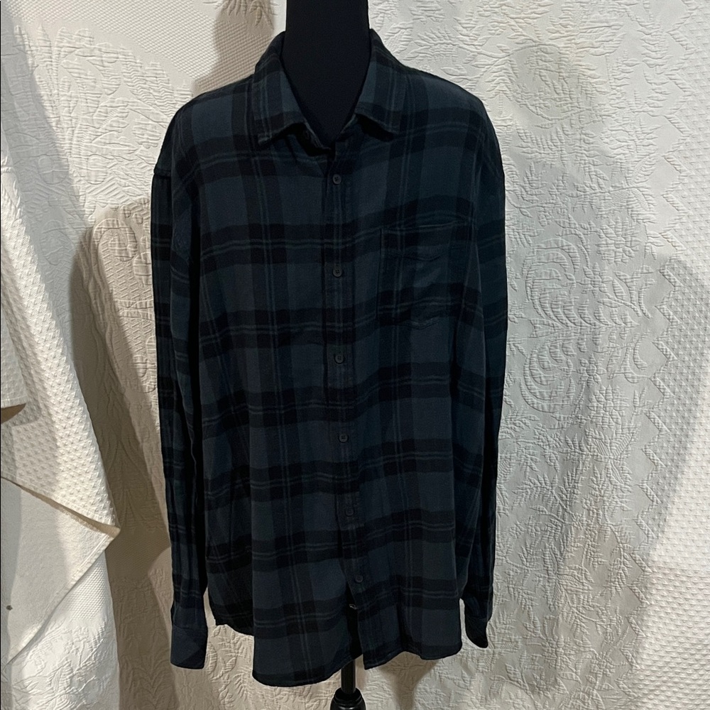 Rails Lennox‎ Shirt in Emerald Onyx, size XXL
